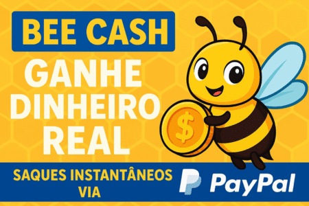 Ganhe dinheiro com Bee Cash: jogue e receba via PayPal